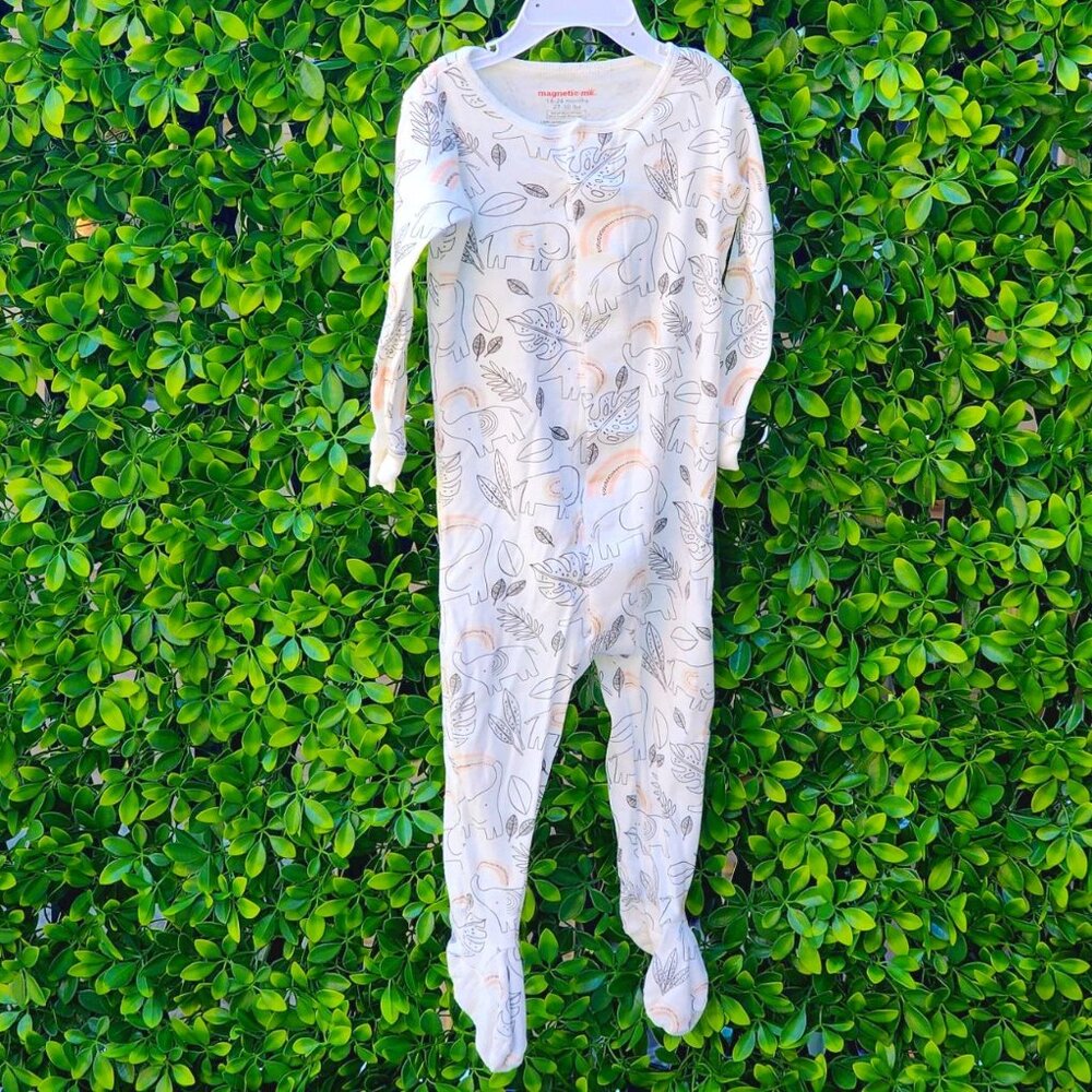 Magnetic Me Pajamas Onesie 100% Organic Cotton footed